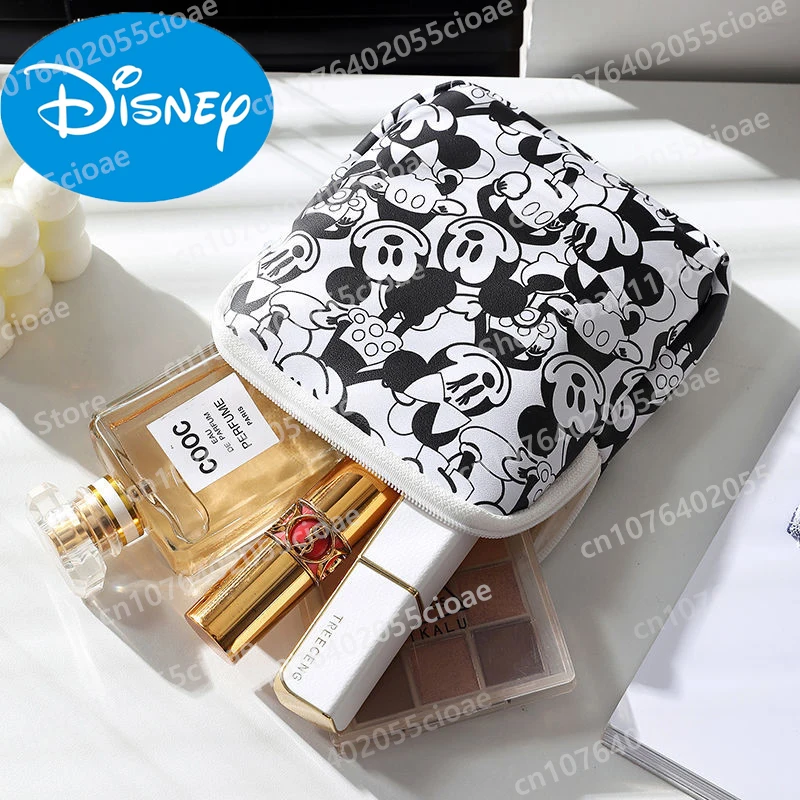 

Disney Mickey Mouse Sanitary Napkin Storage Bag for Girls Portable PU Lipstick Bag Cartoon Waterproof Jewelry Bags Women gifts