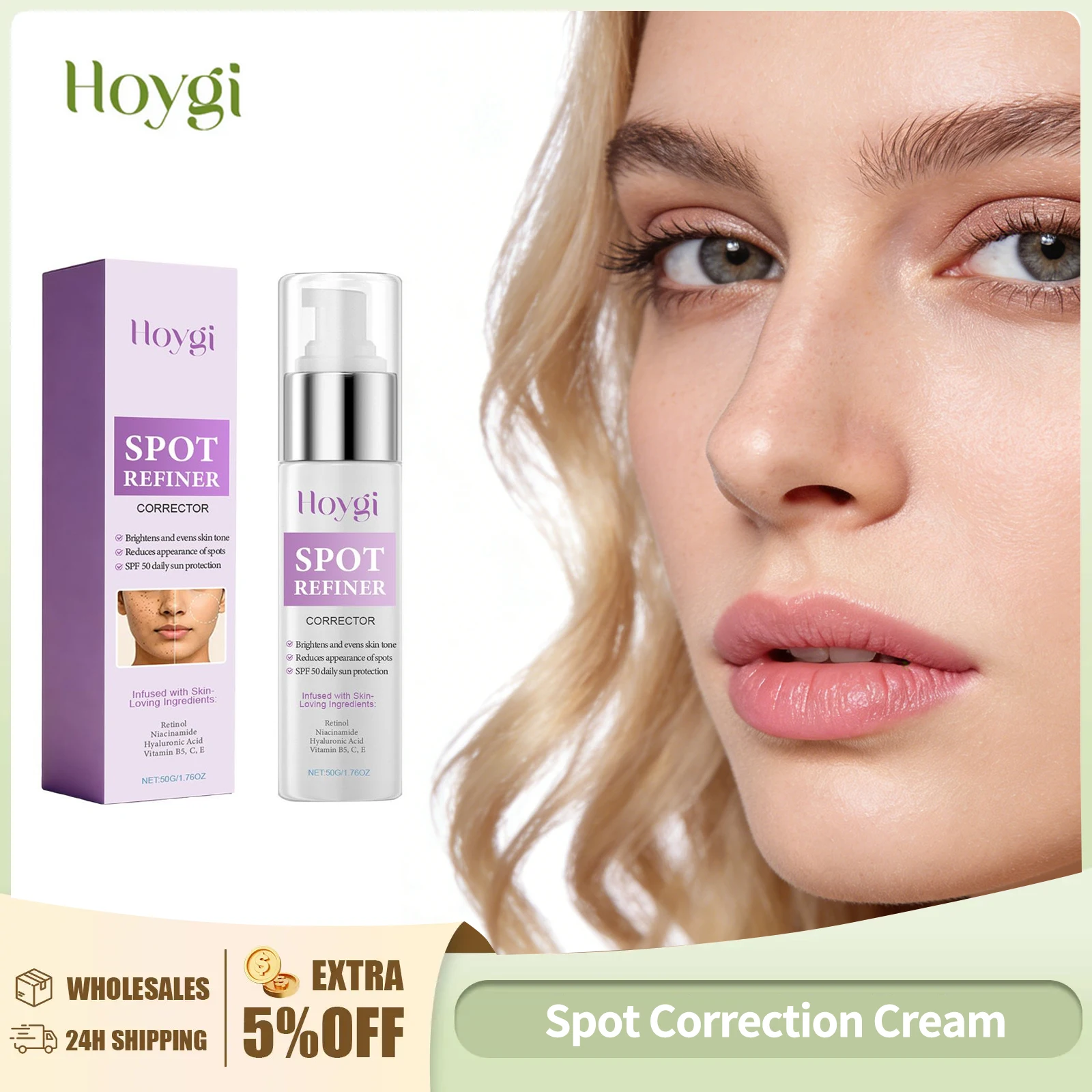 Black Spot Removal Cream for Face Brightening Skin Spf 50 Sunscreen Prevent Sunburn Even Skin Tone Moisturizing Face Care 50g