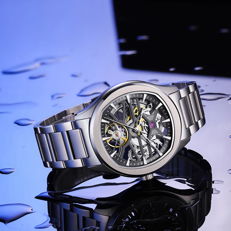 

watches for stainless steel, waterproof and High End Precision Steel Belt Butterfly Buckle Mechanical Watch Relojes Para Hombre