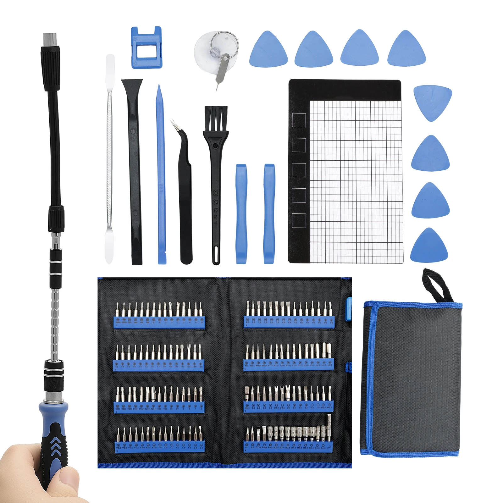 

Набор прецизионных отверток Профессиональный мини-набор инструментов для ремонта с битами и аксессуарами для iPhone, MacBook, компьютера, ноутбука