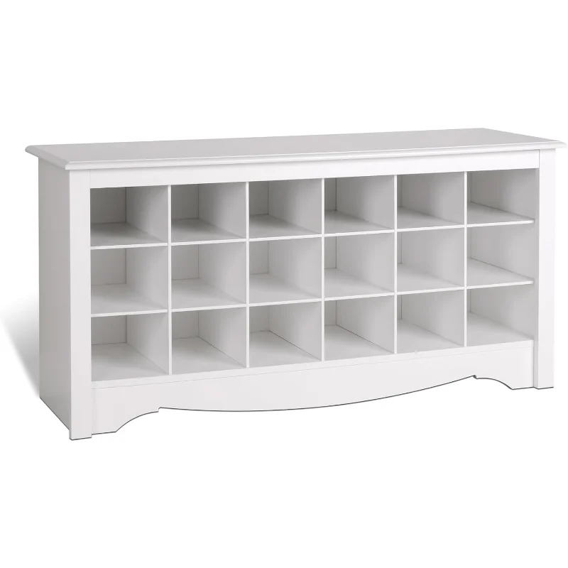 

Скамья для хранения обуви PREPAC, 24 x 48 x 16 дюймов, белая