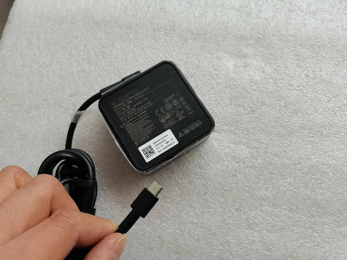 Original genuine 20V 3.25A Type-C 65W laptop power adapter ADP-65SD B compatible for MSI