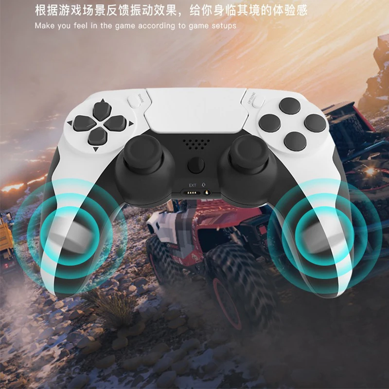 

P48 Wireless Gamepad with Six Axis Gyroscope Game Controller For PS4 PS3 Console Wins 7 8 10 Dual Vibration PC Joystick
