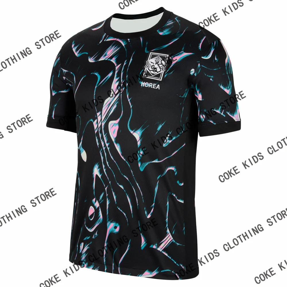 Summer 2025 South Korea 3d Print Tshirts Jersey Adults Kids Outdoor Sports Soccer Jersey Tees Quick-Dry Loose Print Tops Clothes