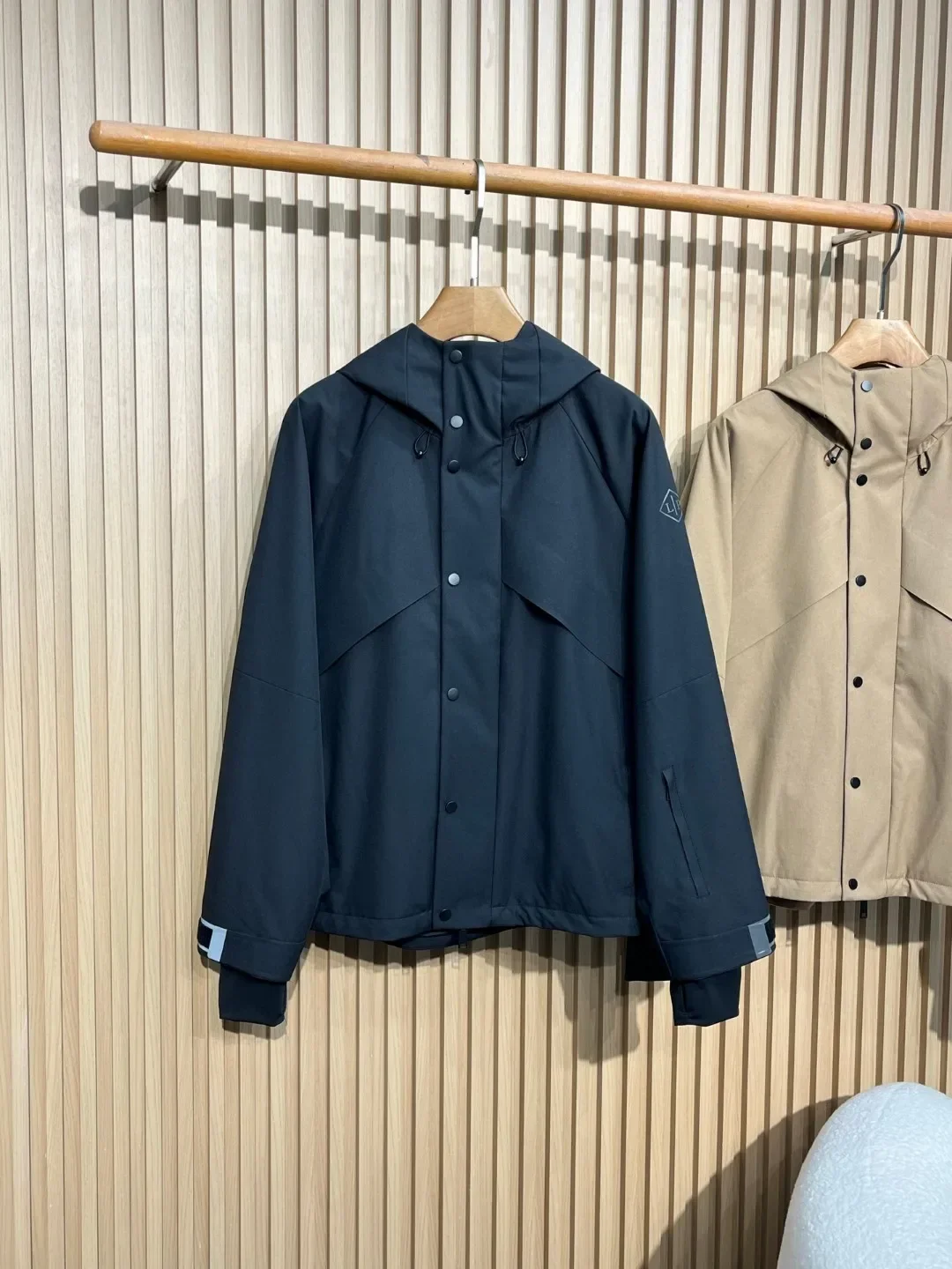 

Italian LP old money wind waterproof fabric outdoor cotton hooded jacket ski jacket