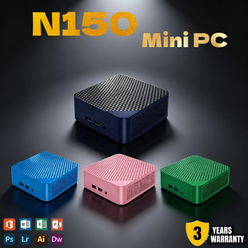 Mini PC 2026 Special Gaming PC with Intel N150, WiFi 6 Bluetooth 5.2, 16GB Large RAM 1TB SSD, Windows 11 Office Mini Host