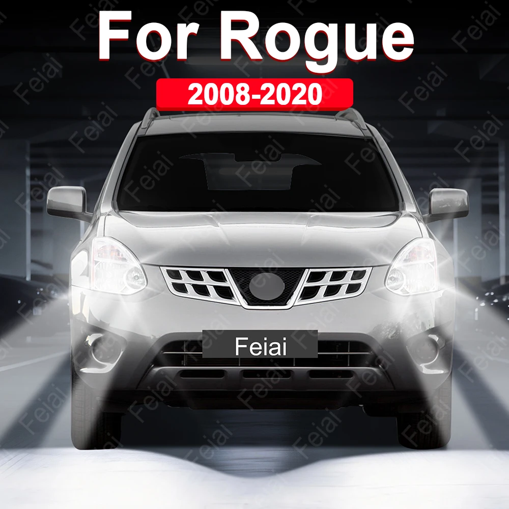 

LED Headlights Bulb For Nissan Rogue J31 J32 Accessories 2008-2014 2015 2016 2017 2018 2019 2020 Rogue Headlight Car Headlamp