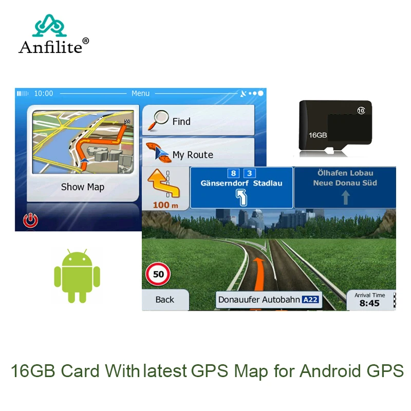 Navegación GPS para coche, tarjeta SD de 16GB, mapa 2024 para Android, mapa de navegación gps para coche, Europa/Rusia/EE. UU./estánico/Au/oriental medio