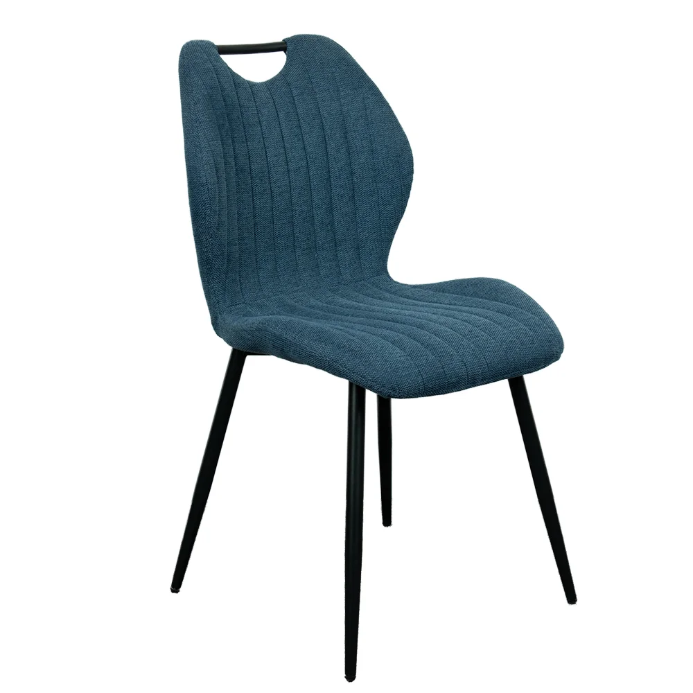 *&New Arrival Living Dining Room Chair with France Handle Modern Design Metal Leg and Fabric-for Home Furniture