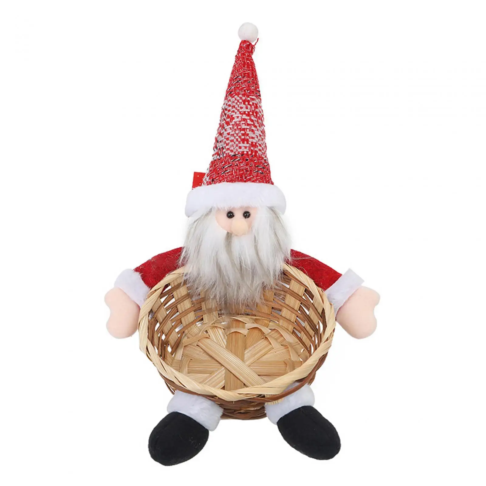 Hand Woven Basket Christmas Storage Basket Food Serving Tray Fruit Basket