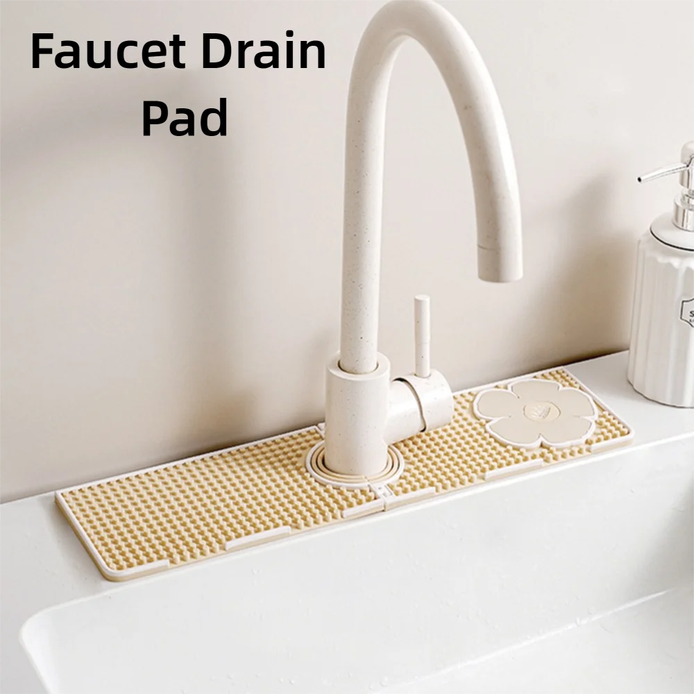 

Новый складной сливной коврик для крана, силиконовый брызгозащищенный коврик для крана, коврик для улавливания воды, коврик для ванной комнаты/кухни