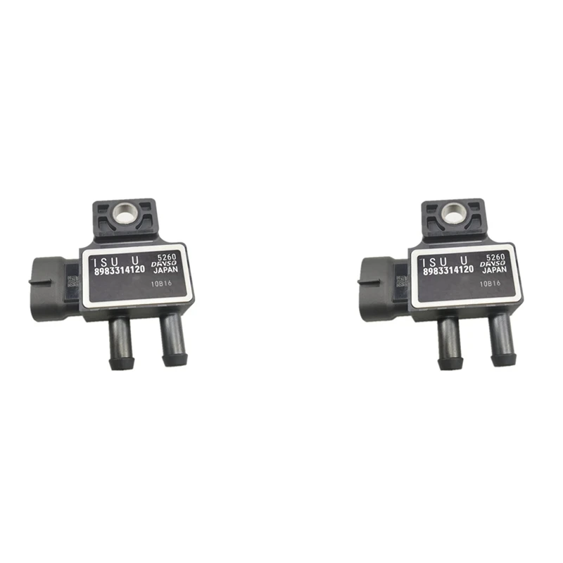 2X Car Exhaust DPF Differential Pressure Sensor For Isuzu D-MAX DAMX MUX 8983314120