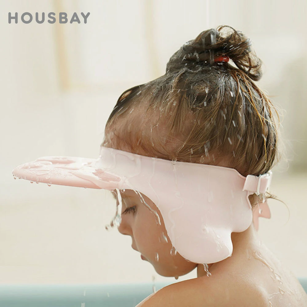 Shampoo Cap Adjustable Wash Shower Hat For Newborns Baby Ear Protection Children Bath Visor Head Cover Cute Octopus Shield