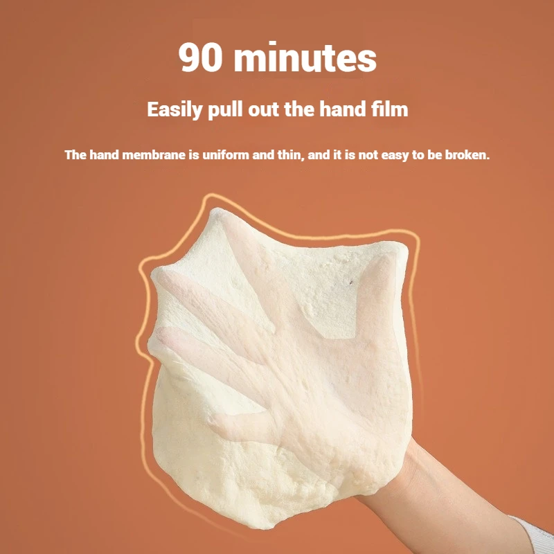 ماكينة عجن ذكية سعة 7 لتر، ماكينة عجن منزلية أوتوماتيكية من الفولاذ المقاوم للصدأ، خلاط عجين الاستيقاظ، ماكينة طاه صغيرة