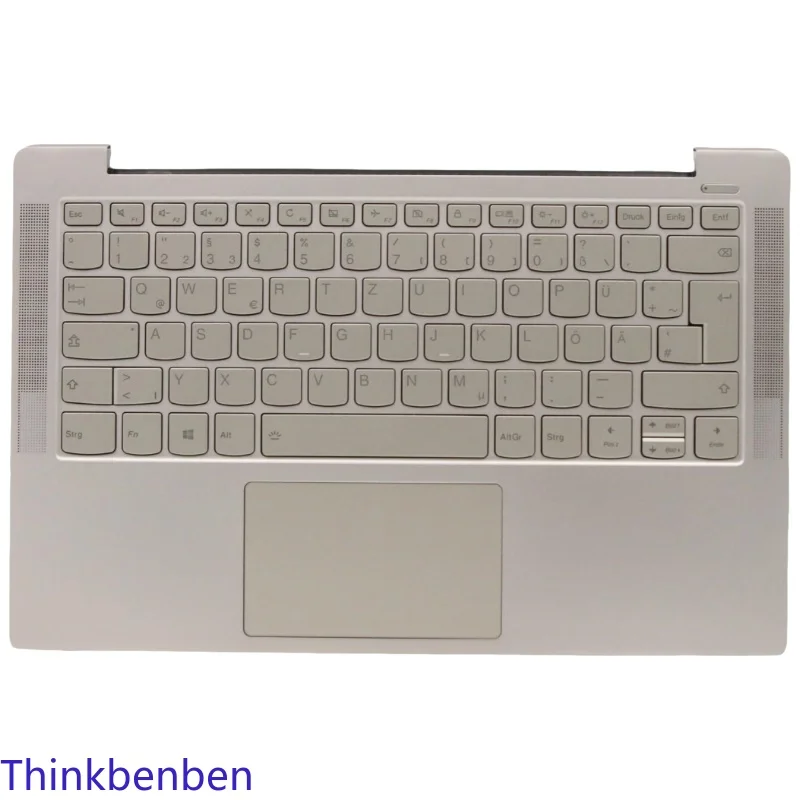 

DE German Keyboard Mica Upper Case Palmrest Shell Cover For Lenovo Ideapad Yoga S740 14 14IIL Laptop 5CB0U44118