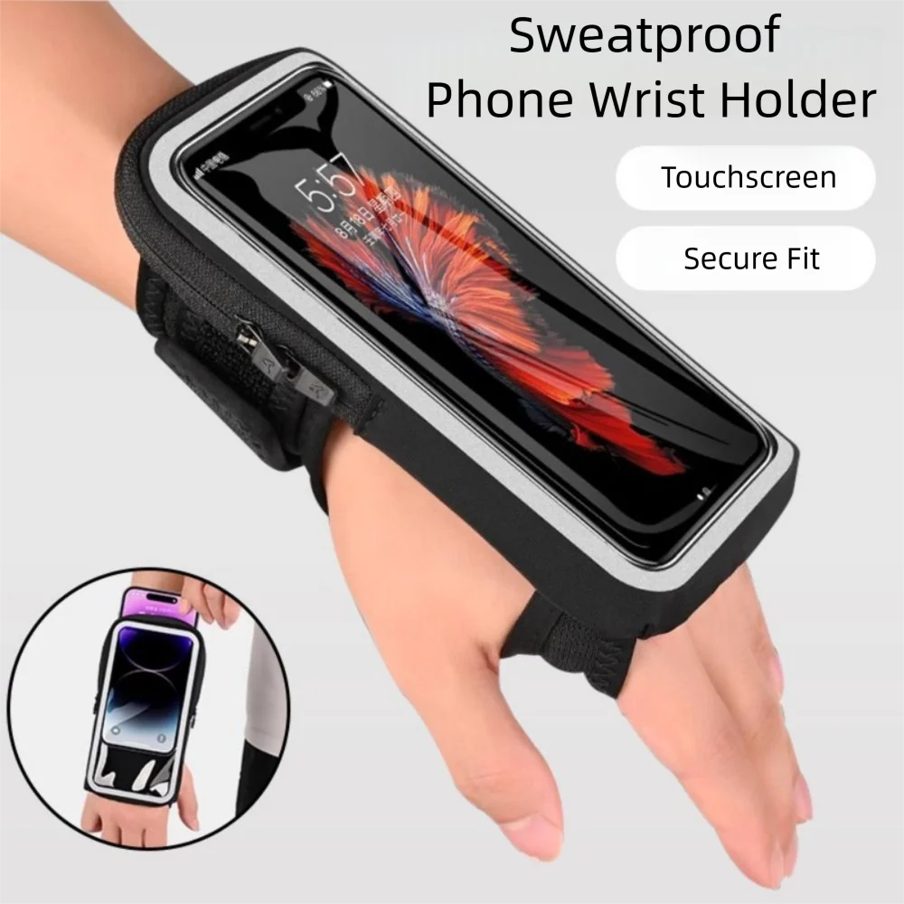 

Portable Multicolor Sport Wrist Bag Elastic Touchable Running Phone Bag Waterproof Crossbody Phone Bag Outdoor