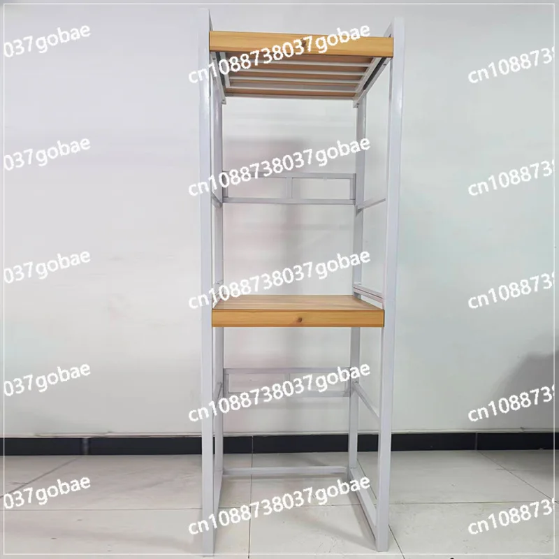 رف تخزين متعدد الأغراض، رف ثابت سميك من طبقتين للغسالة