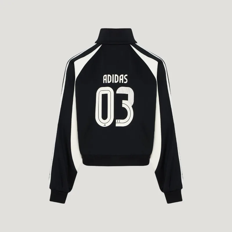 Adidas Ladies Casual Zipper Loose Long Sleeve Jacket KZ4166