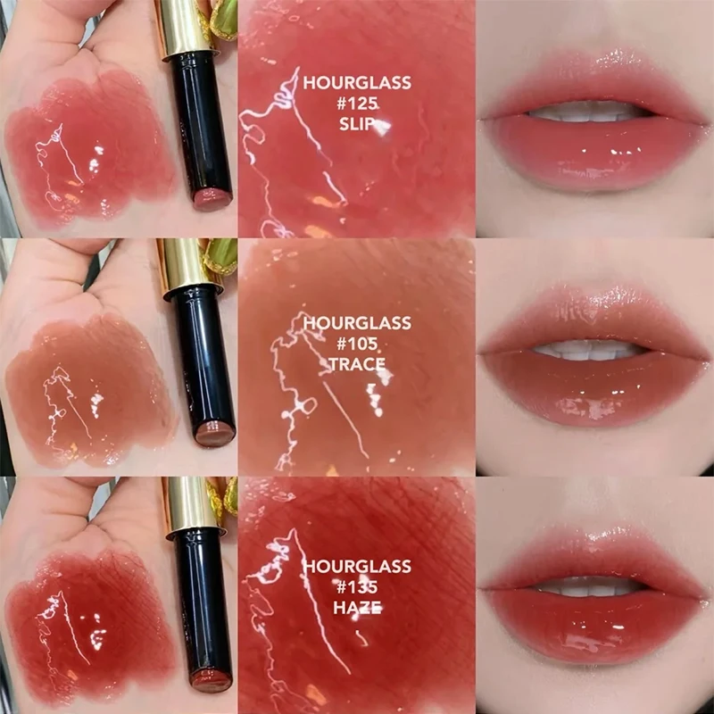 الساعة الرملية تسليط الضوء على سطع كتلة دوائر العين السوداء علامات بثرة السائل مسحوق أحمر الخدود الصلبة أحمر الشفاه مرآة لمعان اللون ماكياج #5