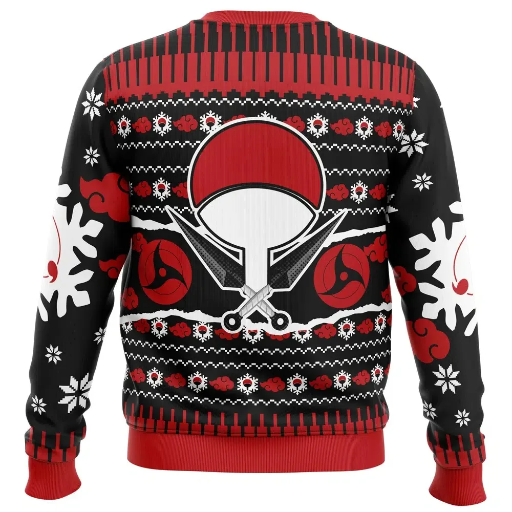 Naruto Shippuden Uchiha Clan Itachi Anime Print Adult Kids Crew Neck Sweatshirt Soft Comfy Relaxed-Fit Plus Size Autumn Winter