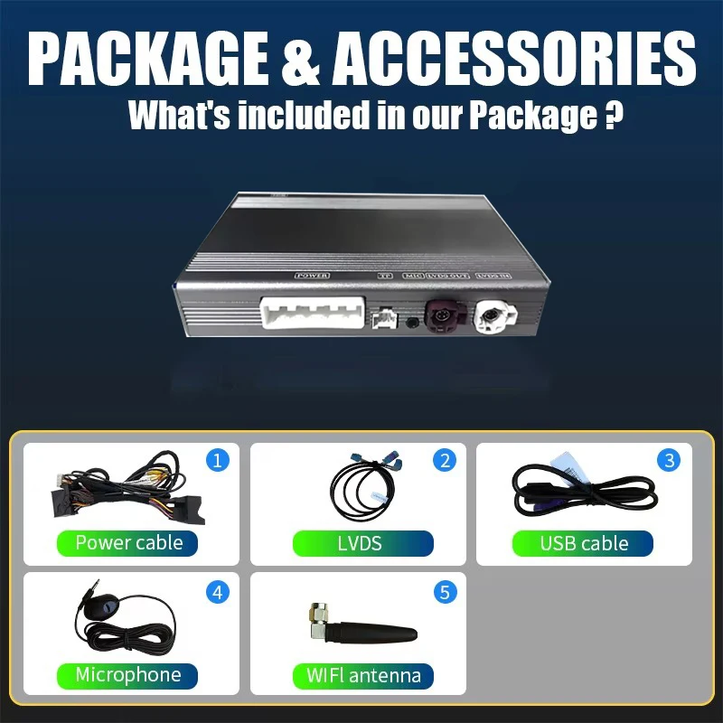 

Wireless CarPlay Android Auto For Mercedes Benz NTG4.5/4.7 Carplay Multimedia Box W246 W176 W204 W212 X166 CLA GLA ML GL GLK CLS