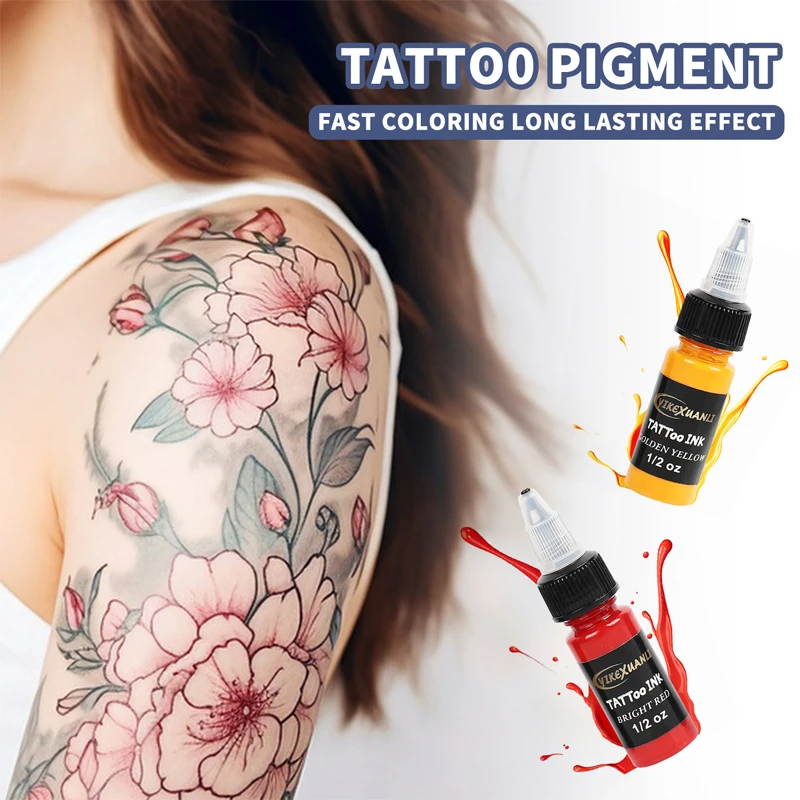 15ml 7colors Tattoo Ink Pigment with box Body Art Tattoo Kits Professional Beauty Paints Makeup Tattoo Supplies Semi-permanent - Image 4