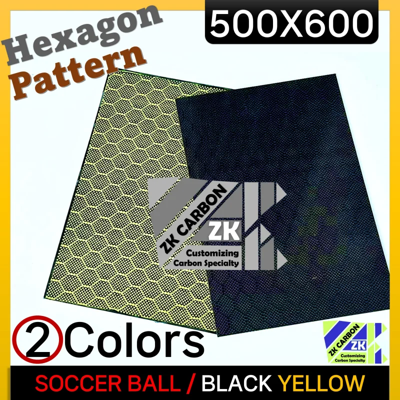 

500X600mm Hexagon Pattern Carbon Fiber Plate for RC Airplane Repair 3K Full Carbon Fiber Panel Hard Cover Experimental Materials