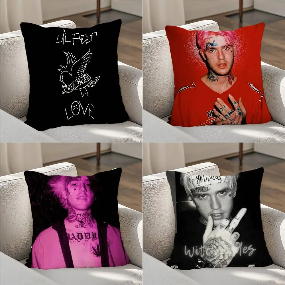 

Lil P-Peep Crybaby Pillow Case Luxury Double-sided For Car Pillows 45x45 Cushions Cover Home and Decoration Sofa Pillow case