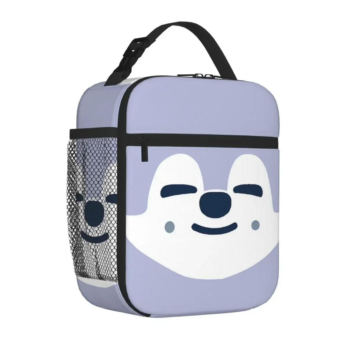 Stray Kids-Wolf-Chan Skzoo Face Insulated Lunch Bags Thermal Bag Lunch Boxes Cooler Thermal Lunch Box for Woman Student Travel