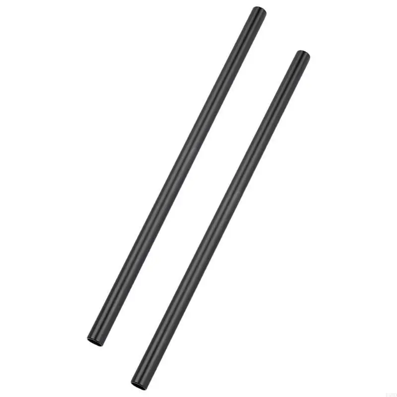 2個のピース​​長さ35cmのアルミニウムロッド15mm直径15mmチューブ12mm糸フィルムメイキング用