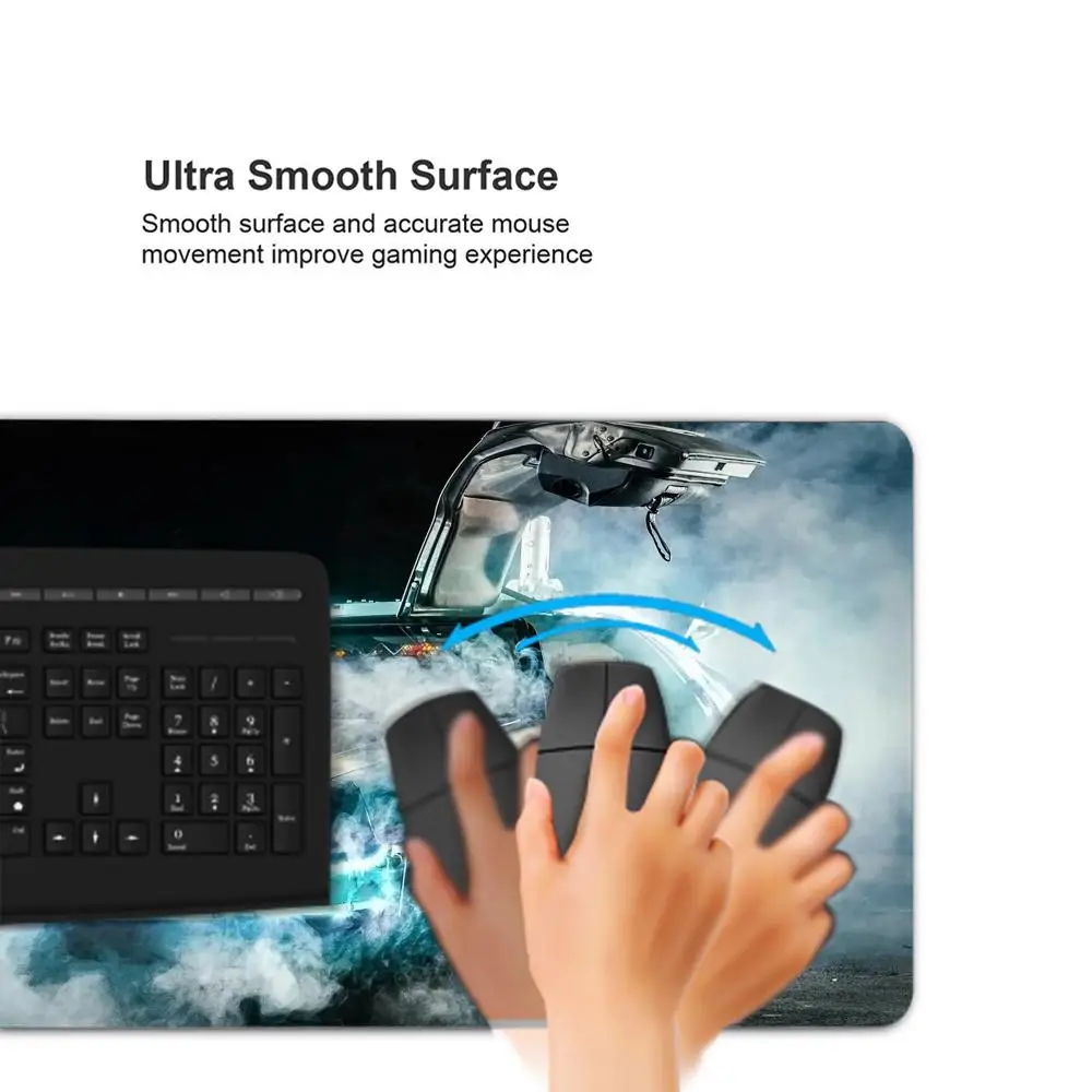 Back To The Future Mouse Pad Large Computer Mousepad Office 1000x500mm XXL Pc Gamer Non-slip Rubber Keyboard Deskmat