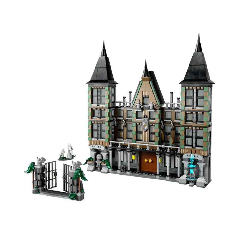 IN STOCK 1601pcs Malfoy Manor Building Blocks Model Bricks Assembling Compatible 76453 Toys for Children Birthday Gift Set