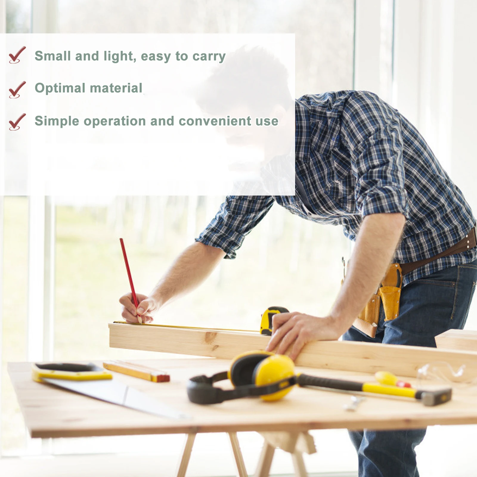 

1pc Stainless Steel Measure Clip Precision Measuring Rustproof Lightweight Small Size Easy Carry Positioning Tool Tape