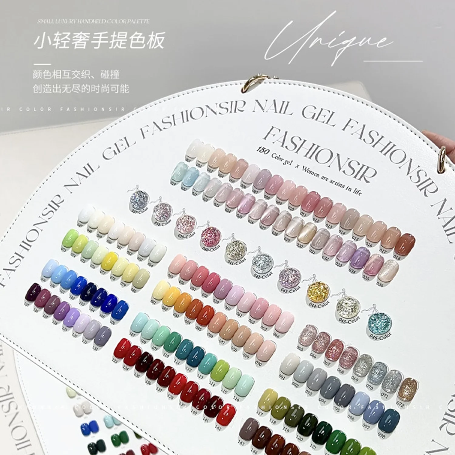 VVSFSSIR Nail 150 Colors Gel Polish Set 12ML Pearl Color Palette Professional Nail Art Gel UV LED Soak Off HEMA Free TPO Free