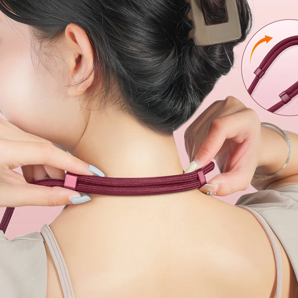 

Регулируемый ремешок для телефона через плечо, съемный, с защитой от потери, длинный милый шнурок для телефона на шею, подвесные украшения