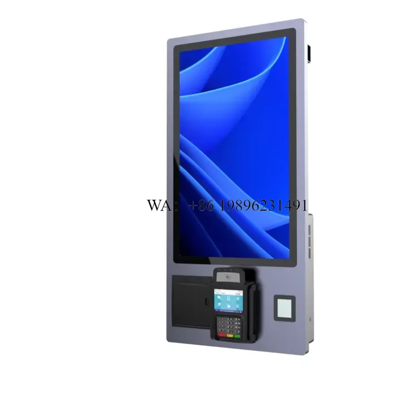 NEW Arrival OEM and ODM Build-in QR Code Barcode Scanner Touch Screen Self Service Order Payment Kiosk