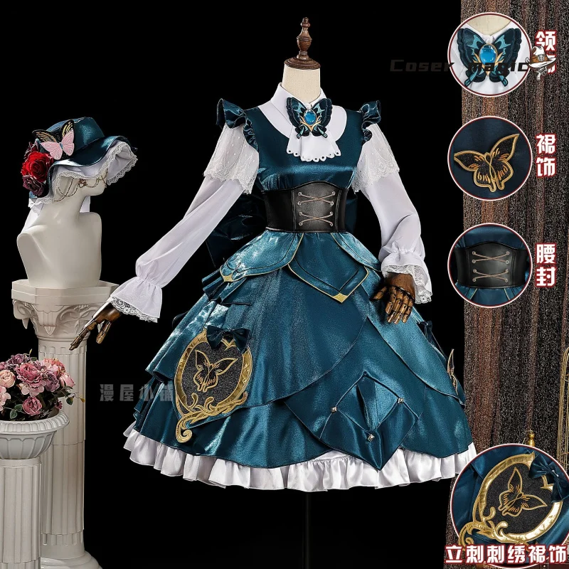 

Game Identity Ⅴ Emma Woods Cosplay Costume Uniform Halloween Carnival Party Christmas Play Role Clothes Clothing