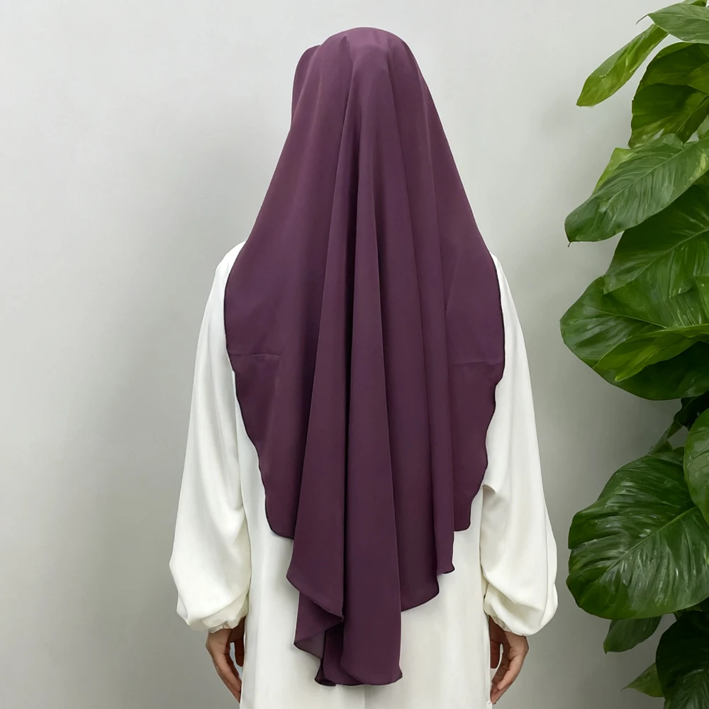 

Eid Khimar Muslim Women Long Hijab Niqab Veil Headscarf Djellaba Prayer Hijabs Turban Scarf Arabic Head Wrap Nikab Amira Scarves