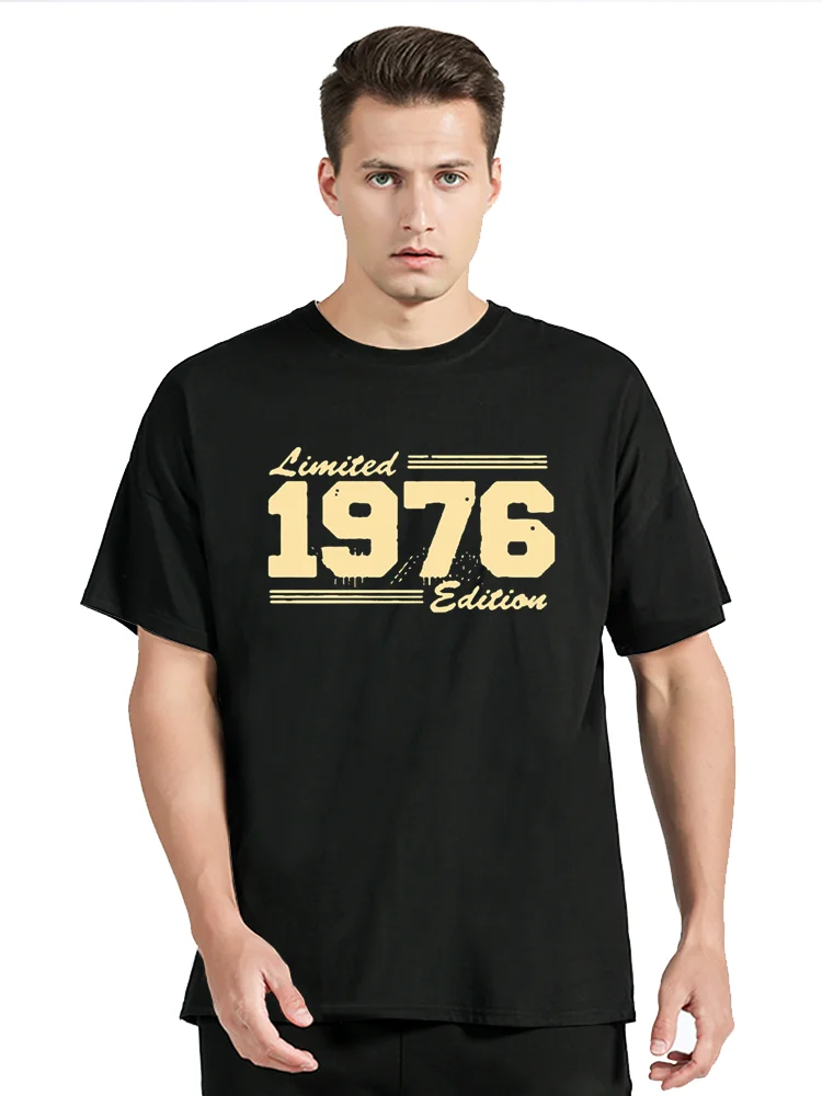 Born In 1976 T Shirt Edition 1976 Cotton Tops Tees Fashion Fitness T-shirt Oversized Unisex Streetwear Tshirt Men's Clothing