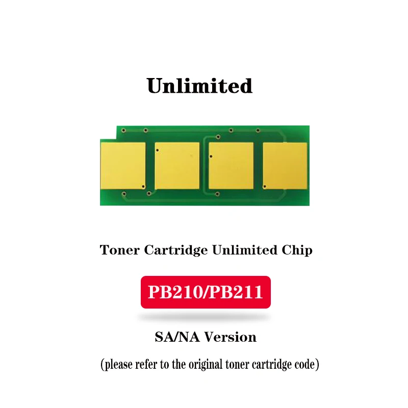 Pa210/PB-211/PE-216/PC-216/PG-217/PC-210 cartucho de toner chip ilimitado para pantum p2200/p2500/m6500/m2506/m6607/m6552/m2506/