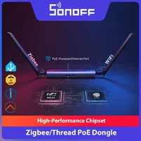 SONOFF Dongle Max Zigbee/Thread PoE Dongle-M Chipset de alto rendimiento antena dual compatible con Ethernet,Wi-Fi, conexión USB