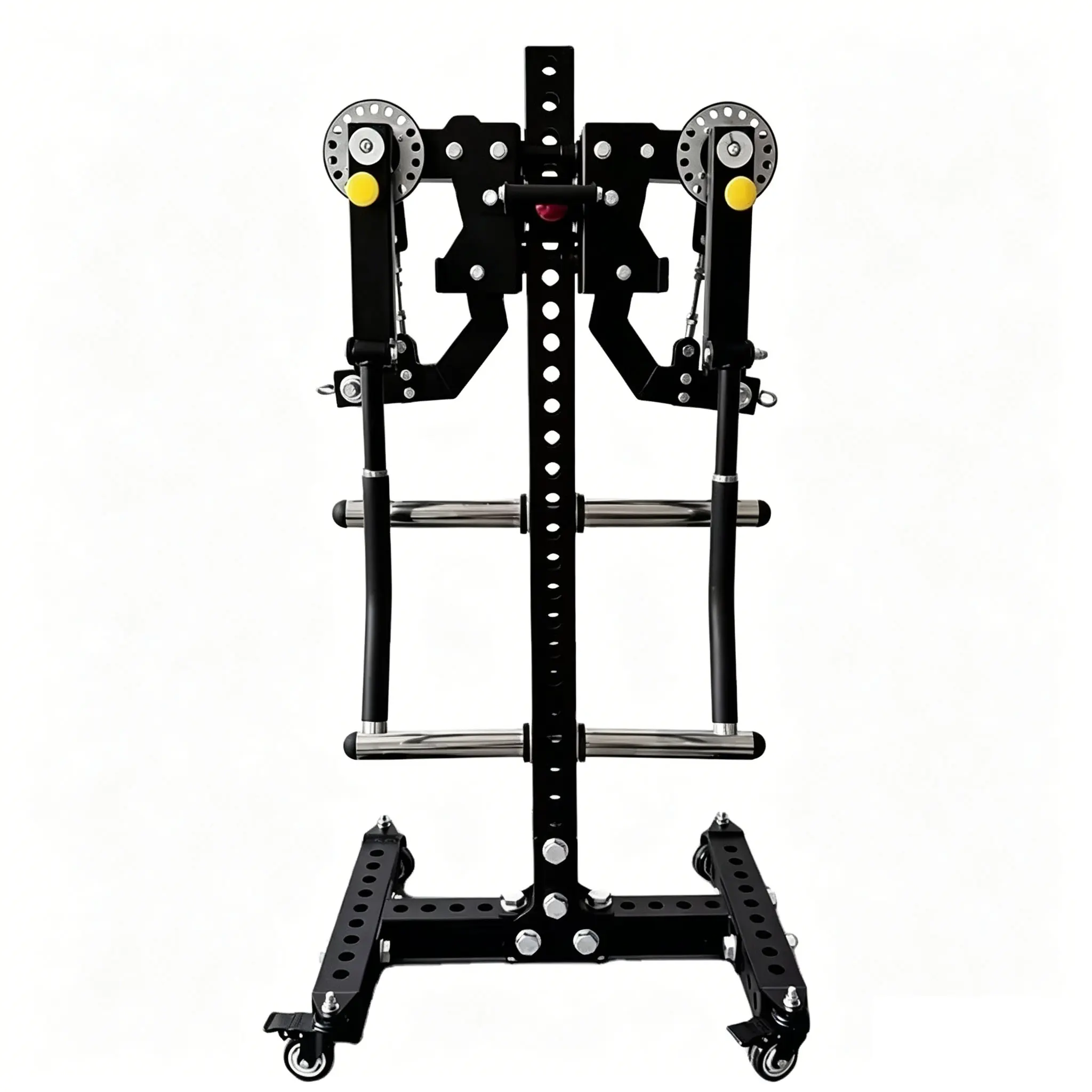 Máquina Multifunción para Elevaciones Laterales y Ejercicios de Pecho, Accesorio de Entrenamiento para Brazos y Hombros para Rack de Potencia de 75x75mm, Equipo de Gimnasio con Orificio de 26mm