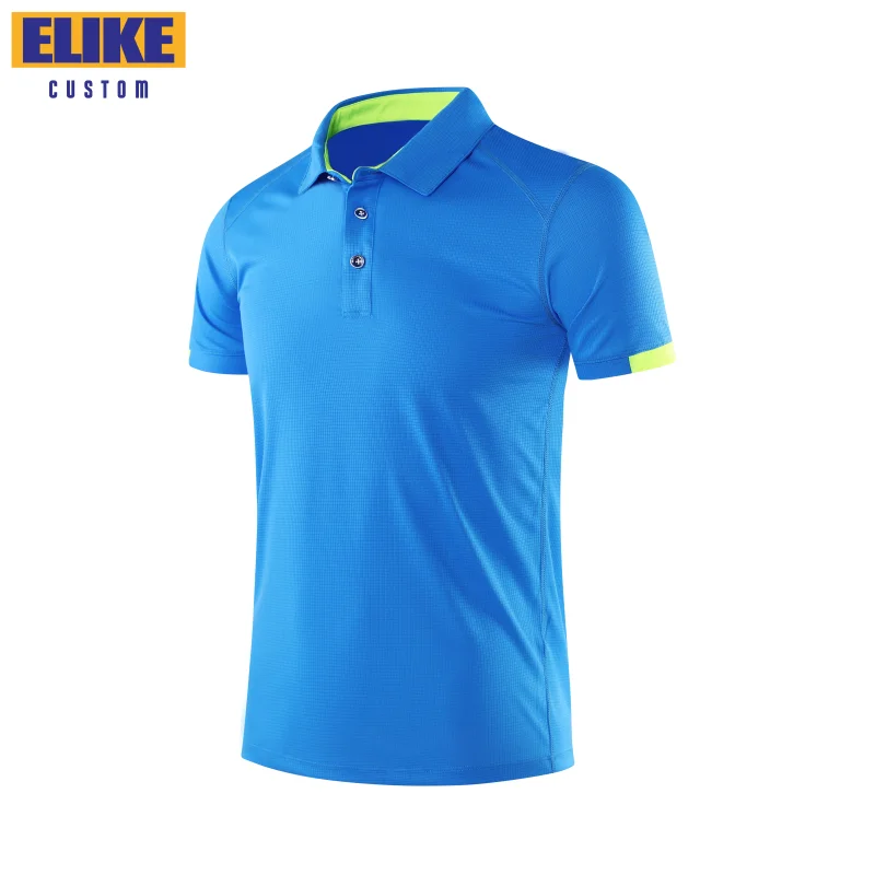 Elike schnell trocknende atmungsaktive Sport Polos hirt benutzer definierte Logo-Druck Stickerei Design Unternehmen Gruppe Marke 8 Farben Tops S-4xl