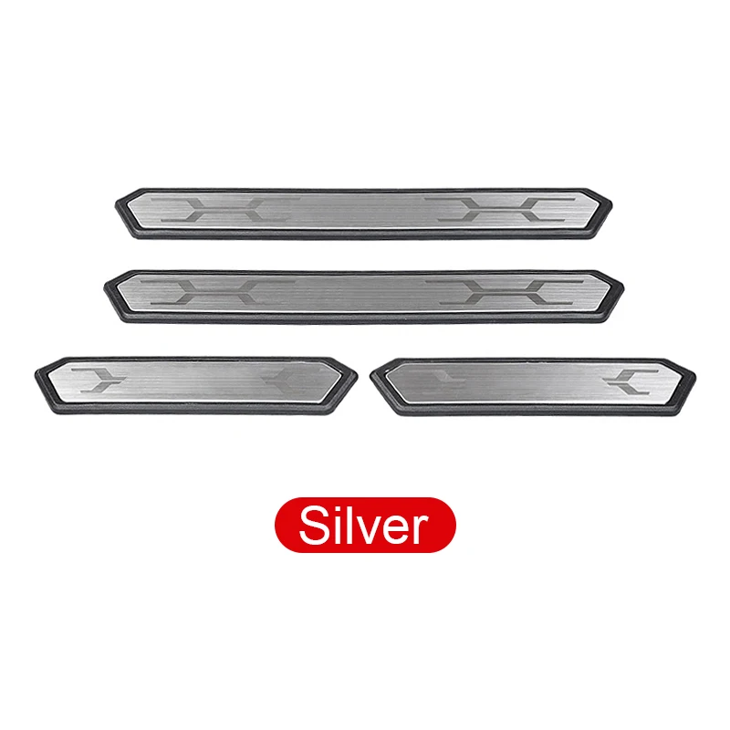 عتبة باب السيارة غطاء ألواح بالية ترحيب دواسة عتبة شرائط لتويوتا RAV4 XA50 2019 2020 2021 2022 2023 2024 2025 الهجين #3