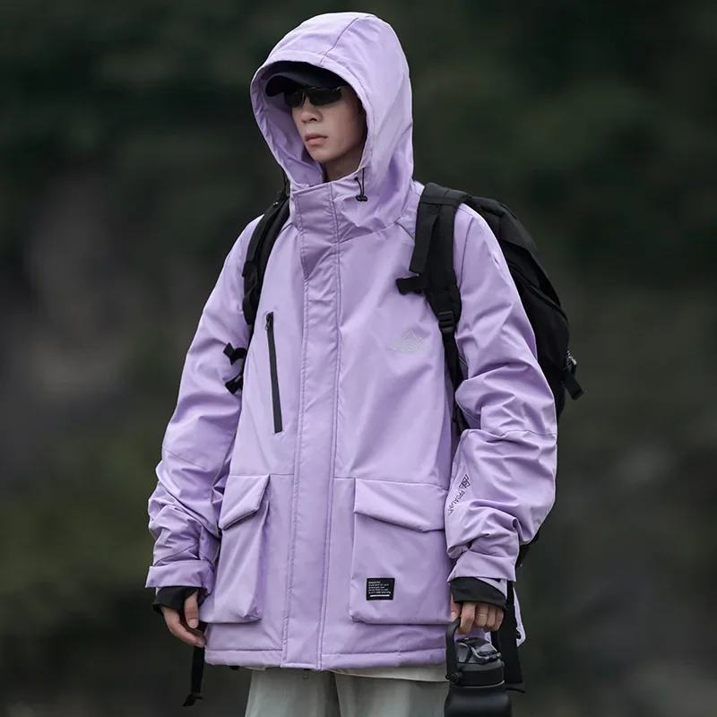 سترة تزلج رجالية شتوية دافئة من Fanceey سترة نسائية بسيطة على الجليد معطف رياضي ثلجي مريح لتسلق الجبال والرياضات الخارجية