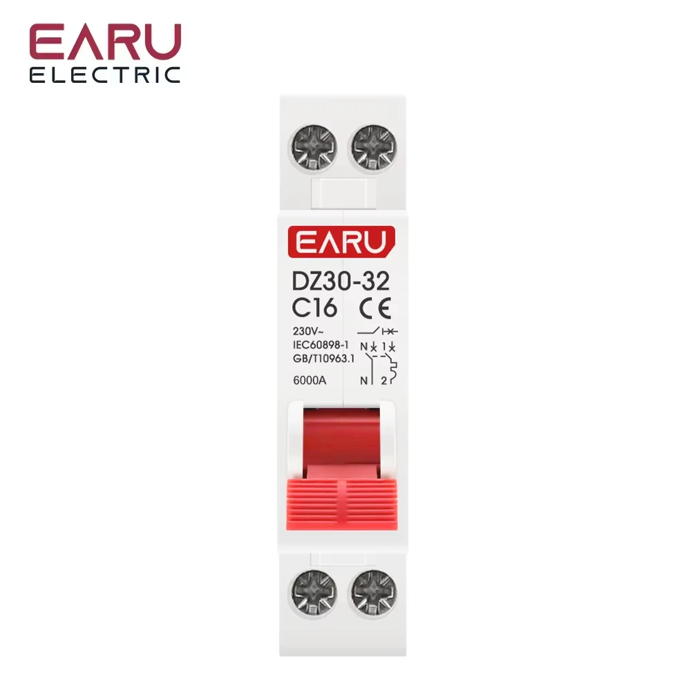 DPN 1P + N التيار المتناوب 230 فولت قطاع دارة صغيرة MCB 6A 10A 16A 20A 25A 32A Din السكك الحديدية تصاعد انقطاع مصغرة المنزلية الهواء التبديل OEM لتقوم بها بنفسك #1