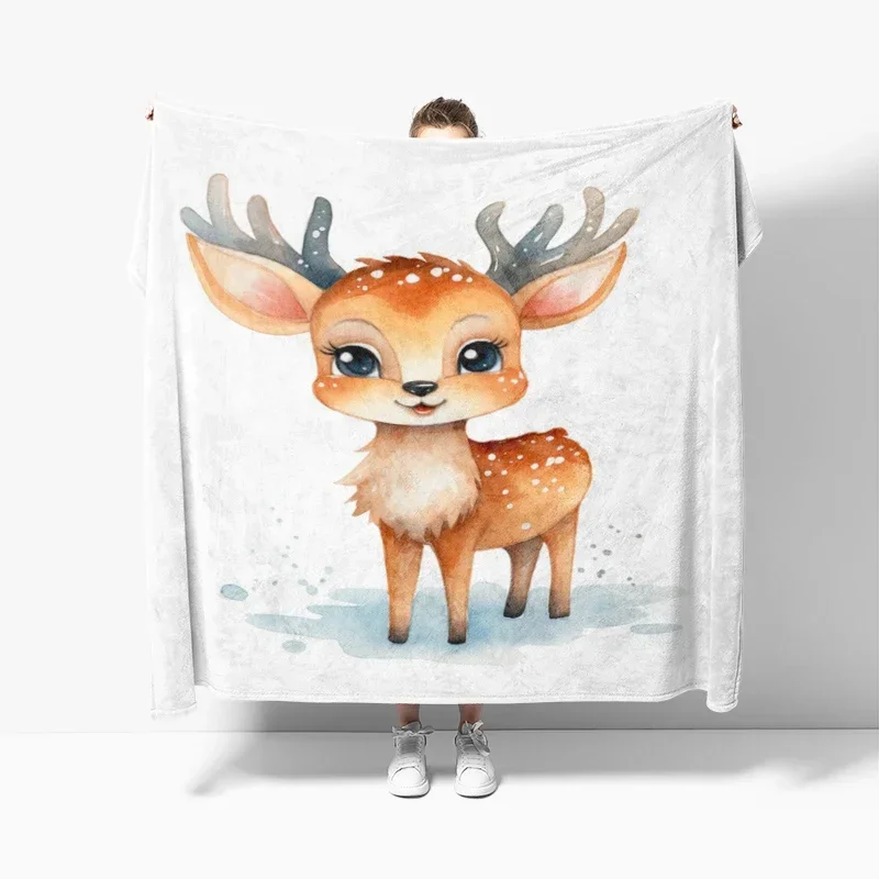 

Home Decoration Sofa Blanket Bedspread Bed Fluffy Soft Blankets Decor Plaid Modern Morandi Winter Merry Christmas