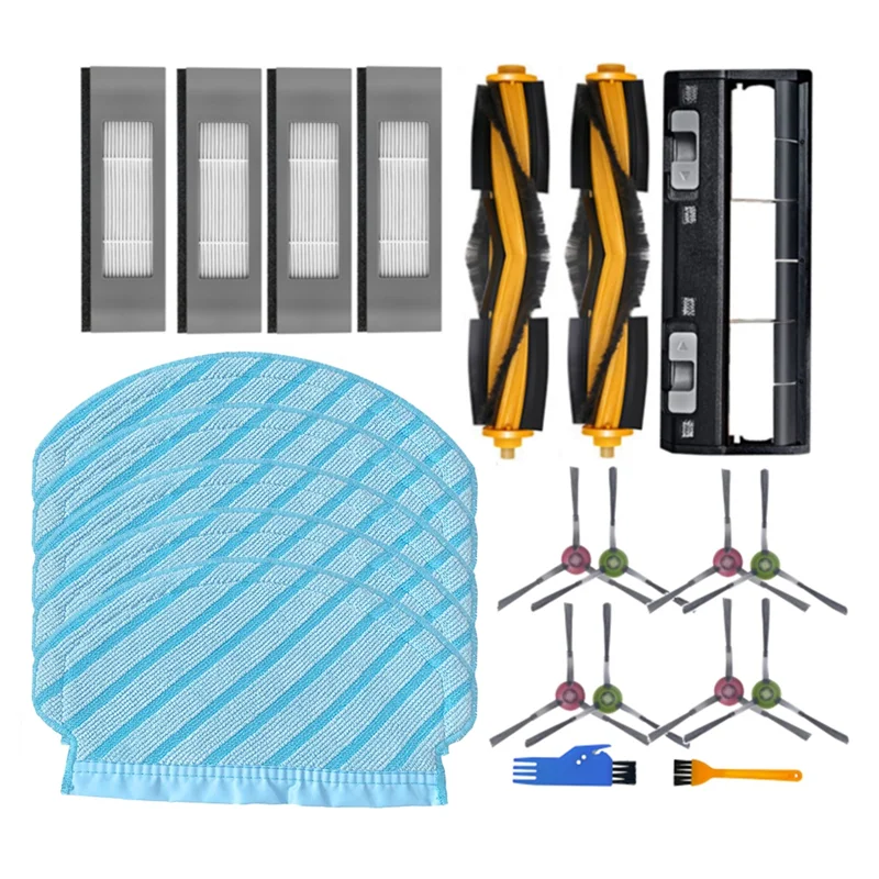 Für Ecovacs Deebot OZMO 920 950 T5 Staubsauger Teile Filter Hauptbürste Abdeckung Seitenbürste Mopp Tuch Ersatzteile-A58E