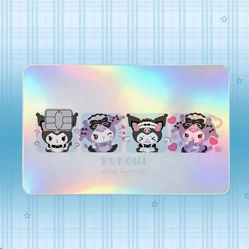 K-Kuromi Laser-Hologramm-Karten-Skin-Aufkleber für Kredit- und Debitkarten – 4 Stück/Set, wasserfester, kratzfester Schutz – Detail 19