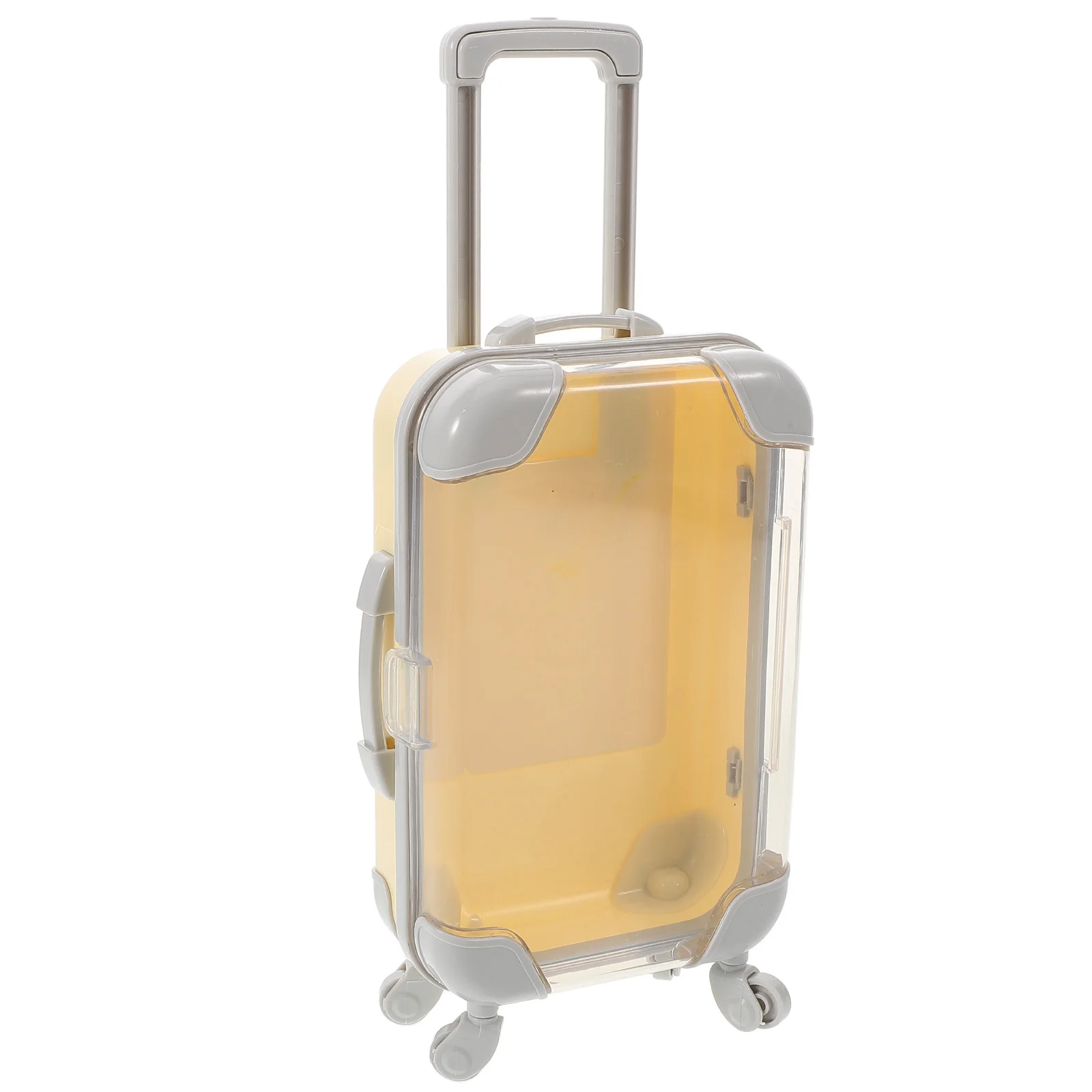 

Stylish Mini Suitcase Eyelash Storage Box Portable Makeup Organizer Lash Holder Transparent Design Travel Essential